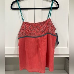 French connection beaded open back tank top
